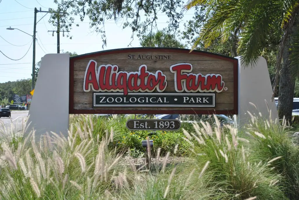 St. Augustine Alligator Farm entrance — historic zoo in St. Augustine, Florida