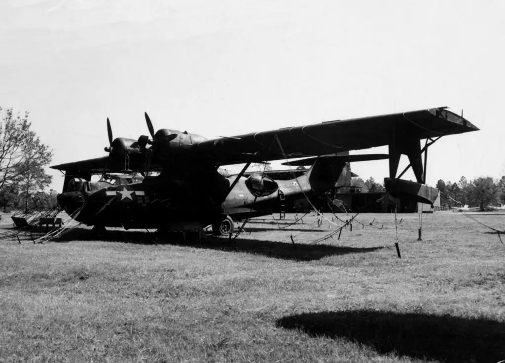 Black Cat PBY-5 Catalina painted black in 1944