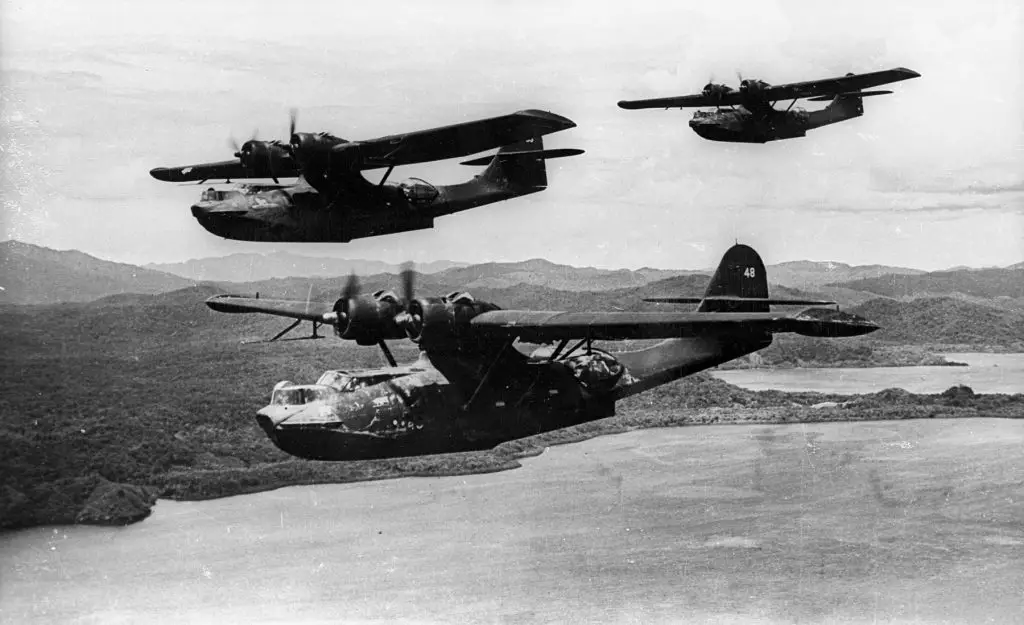 Black-painted PBY-5A Catalina Black Cats of VP-52 in the South-West Pacific in 1943