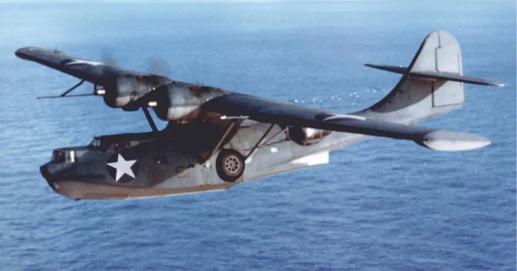 Consolidated PBY-5A Catalina flying boat in flight