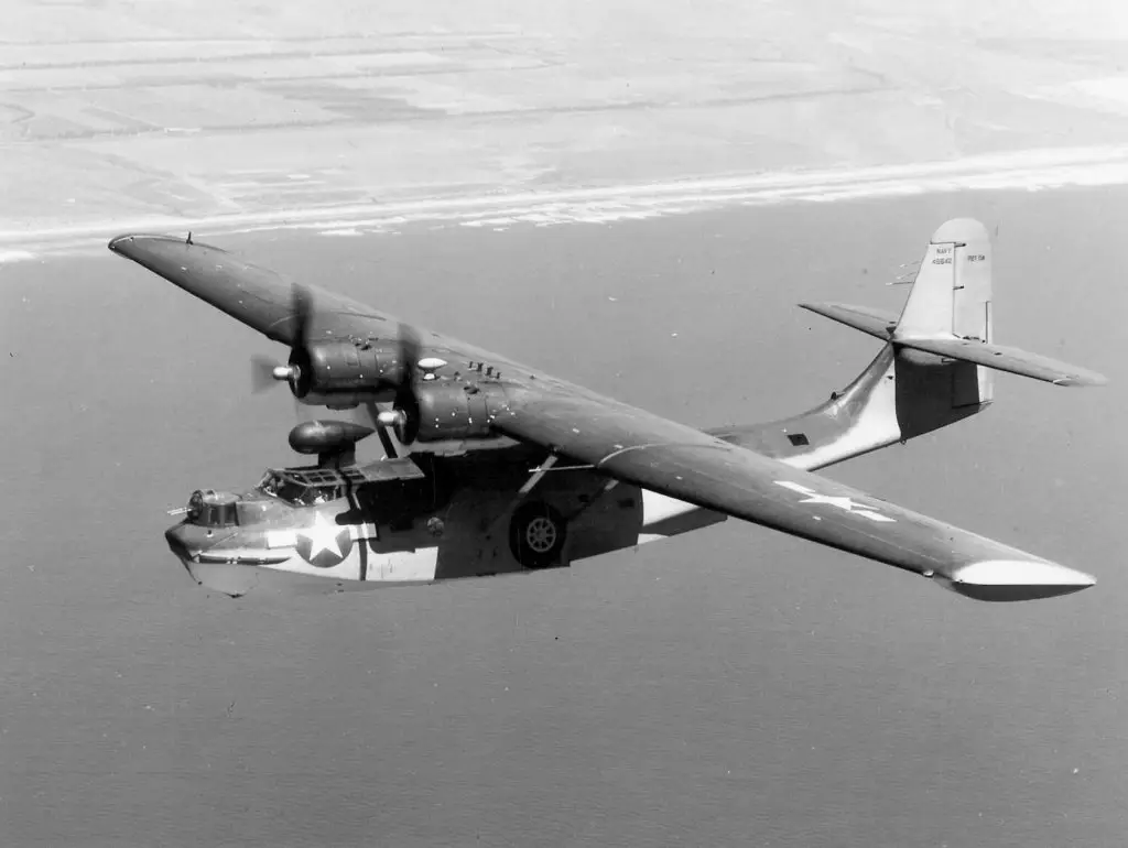 Consolidated PBY-6A Catalina in flight in 1945