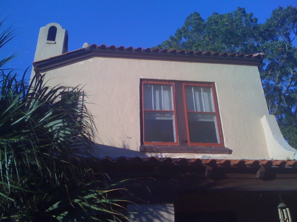 Our rented house on San Marco Avenue, across the street from the St. Augustine Old Jail