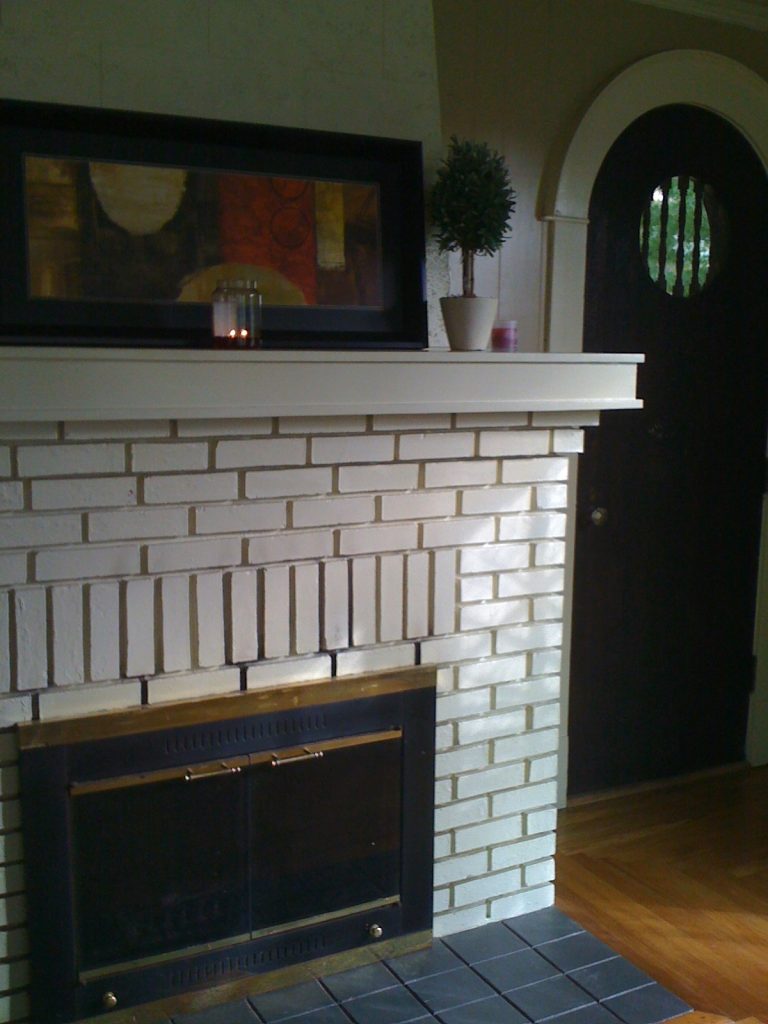 Fireplace inside the house we rented across from the Old Jail in St. Augustine