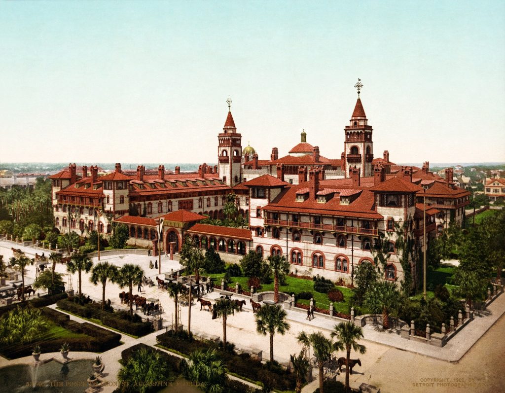 Henry Flagler’s Hotel Ponce de León in St. Augustine, 1902